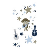 Monkey Rockstar Wall Decals