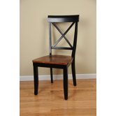 Contemporary X Back Side Chair