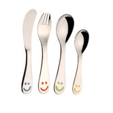 Smiley 4-Piece Flatware Set