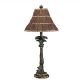 Monkey Table Lamp with Twig Shade