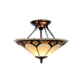 Pebblestone 2 Light Semi Flush Mount