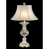 Crystal  Granada Table Lamp in Brushed Nickel