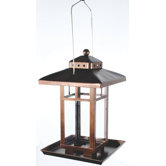 Metal Square Lantern Bird Feeder