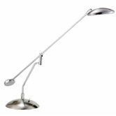 Trapeze Desk Lamp in Steel / Chrome