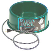 1.5 Gallon Round Heated Pet Bowl in Green