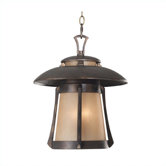 Laguna  Outdoor Hanging Lantern in Golden Bronze