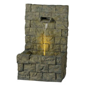 Garden 1 Light Wall Outdoor Floor Fountain
