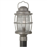 Beacon  Post Lantern in Solid Brass Flint