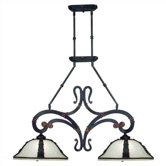 Ribbon and Reed Kitchen Island Light