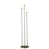 Matrielle  Torchiere in Brushed Steel