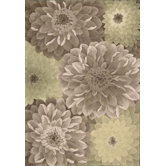 Tropics Taupe/Green Novelty Rug