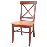 Cross Back Side Chair (Set of 2)