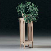 Unfinished Wood Plant Stand