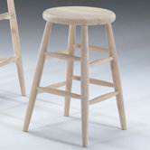 24" Scooped Seat Stool