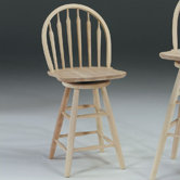 24" Arrowback Windsor Swivel Stool