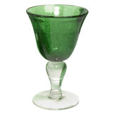 Iris Wine Glass in Green (Set of 4)