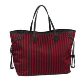 Stripe Drawstring Tote
