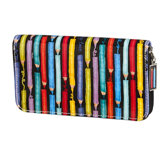 Colored Pencils Zip Around Wallet