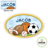 Personalized Sports Oval Wall Plaque