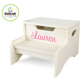 Personalized Step N' Store Stool in Vanilla