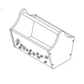 Toy Caddy with Flowers