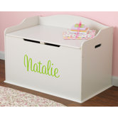 Personalized Austin Toy Box in Vanilla