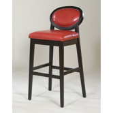 Martini Stationary Barstool in Red