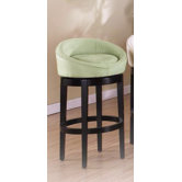 Igloo Microfiber Swivel Barstool in Green