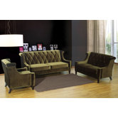 Barrister Velvet Loveseat