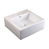24inches Ceramic lav top w/integrated sink (single faucet hole)