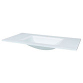 32inches Tempered glass sink top w/integrated sink (single faucet hole)