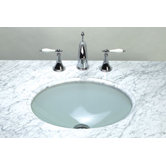 Undermount Oval Glass Vessel Sink