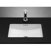 Rectangle Ceramic Undermount Sink with Overflow