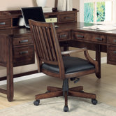 SBH Mid-Back Leather Swivel Office Chair