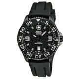 Trekker Watch with Black PVD Case, Textured Dial and Black Rubber
