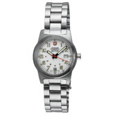Ladies Classic Field Watch with White Dial and Bracelet