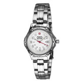 Ladies Swiss Military Stainless Steel Bracelet Watch