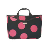 Large 15.4" Neoprene Laptop Sleeve in Bubbles Pink