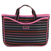 Small Neoprene Laptop Sleeve in Pencil Stripes Berry