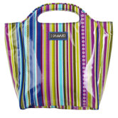 Insulated Lunch Pod Coated in Cobalt Stripes