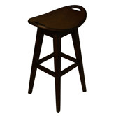 Thoroughbred 32" Backless Swivel Bar Stool in Espresso