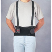 Spanbak&reg; Black 9" Back Support W/Suspenders Size Large 40" To 44"