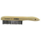 Hand Scratch Brushes - 4 x 16 shoe handle brush