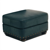 Broadway Leather Ottoman