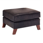 Alexis Leather Ottoman