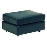 Manhattan Leather Ottoman