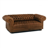 Tufted Chesterfield Leather Sofa