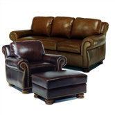 Hilton Leather Sofa and Chair Set