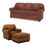 Huntington Leather Sleeper Sofa and Chair Set