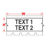 **Brady&reg; 19" X 1.5" X 30' B-580 Black On White Indoor/Outdoor Vinyl Labels For IDXPERT � And LABXPERT� Printers